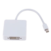 3 in 1 Mini DP Male to HDMI + VGA + DVI Female Square Adapter, Cable Length: 18cm